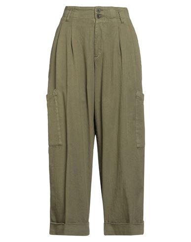 Ymc You Must Create Woman Jeans Military Green Size M Organic Cotton, Elastane In Green