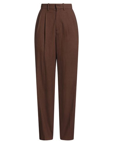 Alysi Chocolat Woman Pants Brown Size 6 Viscose, Polyester, Wool, Elastane In Brown