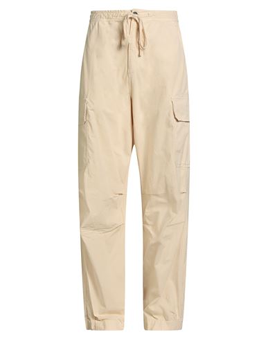 Garment Workshop Man Pants Cream Size L Cotton In White