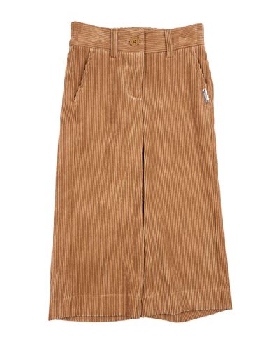 Monnalisa Toddler Girl Pants Camel Size 7 Polyacrylic, Polyamide, Elastane In Brown