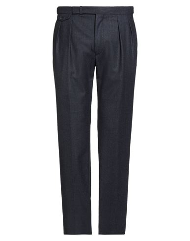 Tagliatore Man Pants Navy Size 34 Virgin Wool, Elastane In Blue