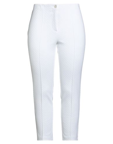 Cambio Woman Pants White Size 14 Polyamide, Cotton, Elastane In White