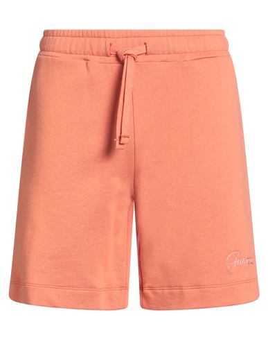 Garment Workshop Man Shorts & Bermuda Shorts Salmon Pink Size M Cotton In Pink