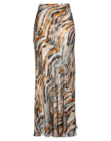 Twinset Woman Maxi Skirt Beige Size 10 Viscose In Sand