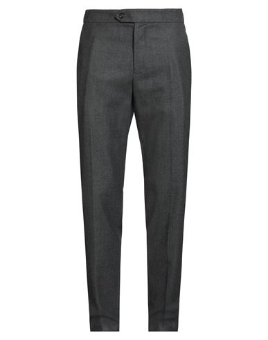 Aion Man Pants Charcoal Size 38 Virgin Wool, Cashmere In Gray
