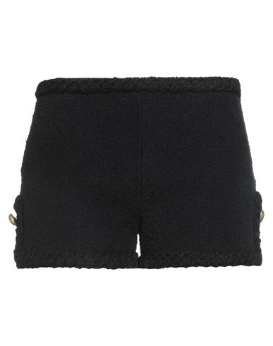 Moschino Couture Woman Shorts & Bermuda Shorts Black Size 10 Cotton, Polyamide, Elastane, Virgin Woo In Black
