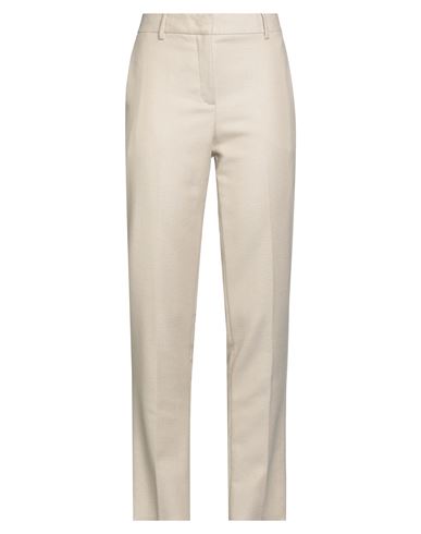 Brian Dales Woman Pants Sand Size 10 Wool, Silk, Linen, Cashmere, Elastane In Neutral
