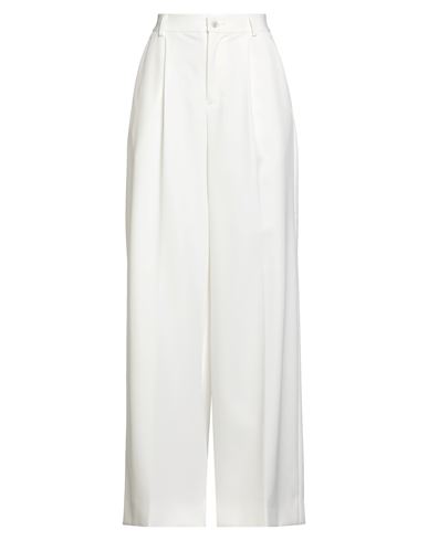 Hevo Hevò Woman Pants White Size 4 Polyester, Elastane In White