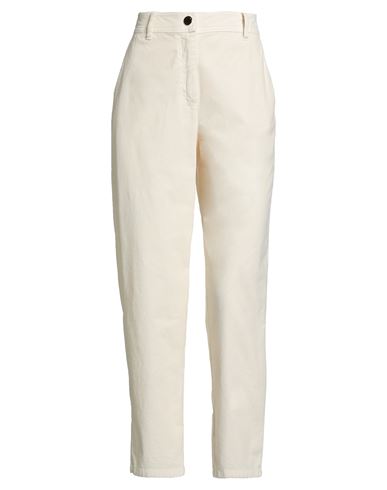 Pennyblack Woman Pants Ivory Size 10 Cotton, Elastane In Neutral