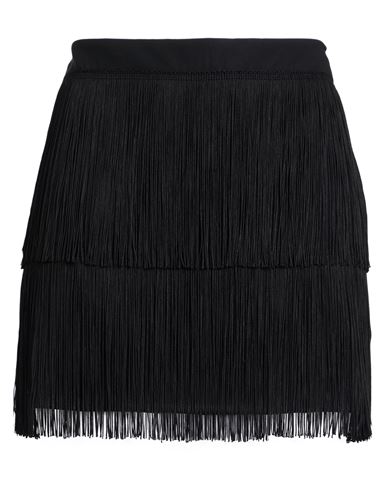 Carla G. Woman Mini Skirt Black Size 8 Acetate, Viscose, Elastane In Black