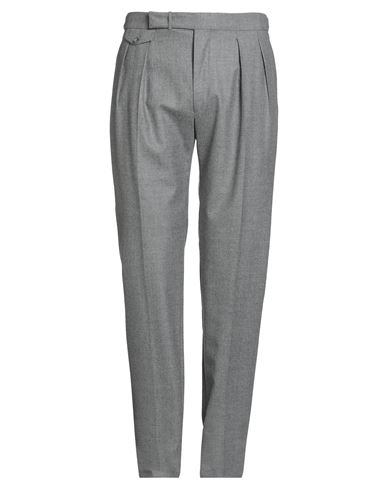 Tagliatore Man Pants Grey Size 38 Virgin Wool, Elastane In Gray