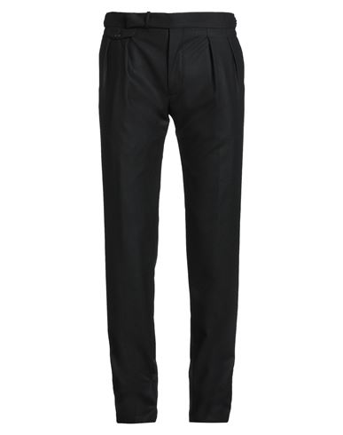 Tagliatore Man Pants Black Size 38 Virgin Wool, Elastane In Black