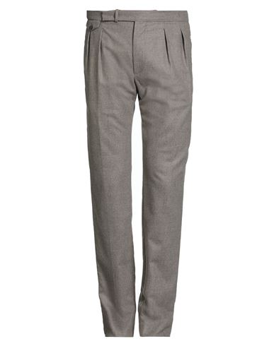 Tagliatore Man Pants Taupe Size 32 Virgin Wool, Cashmere, Polyamide, Elastane In Gray