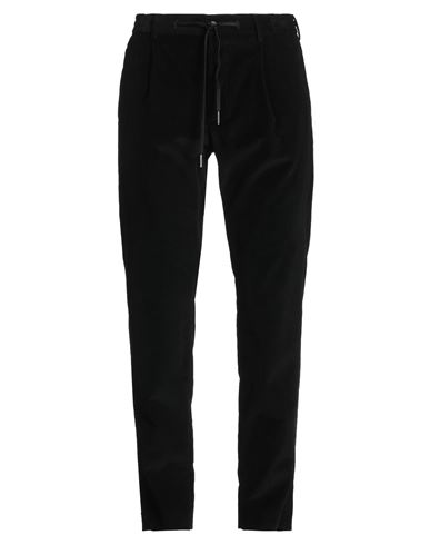 Tagliatore Man Pants Black Size 32 Cotton, Elastane In Black