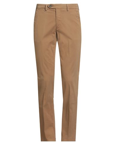 Manuel Ritz Man Pants Camel Size 30 Cotton, Elastane In Brown