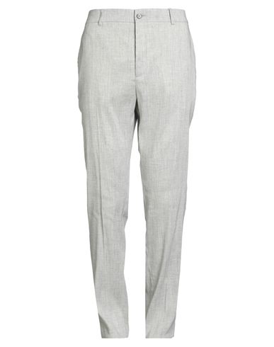 Brian Dales Man Pants Light Grey Size 42 Linen, Viscose, Elastane In Gray
