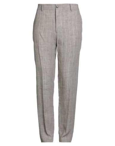 Brian Dales Man Pants Taupe Size 36 Cotton, Elastane, Nylon In Gray