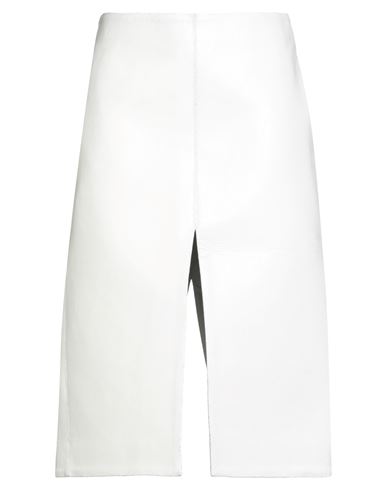 Midi-Rock Damen Weiß 36 Damen
