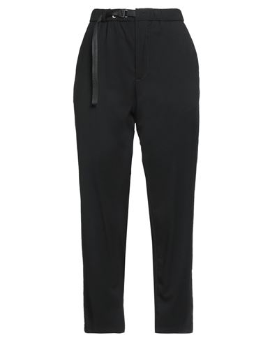 White Sand Woman Pants Black Size 4 Polyester, Viscose, Elastane In Black