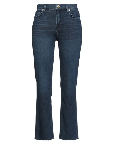 7 For All Mankind Woman Jeans Blue Size 29 Cotton, Modal, Elastomultiester, Elastane In Blue