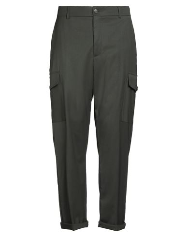 Brian Dales Man Pants Dark Green Size 36 Polyester, Wool, Elastane In Gray