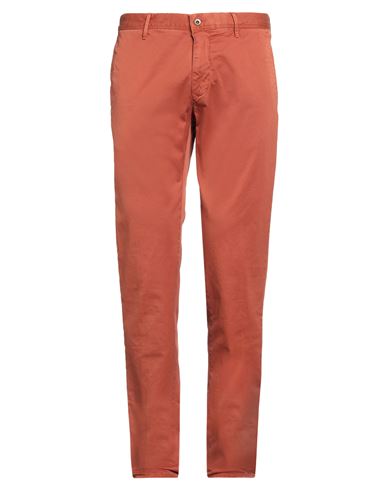 Incotex Slacks By Slowear Man Pants Rust Size 35 Cotton, Elastane In Orange