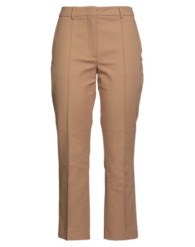 Sportmax Woman Pants Camel Size 12 Cotton, Polyamide, Elastane In Brown