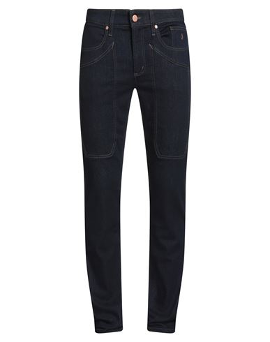 Jeckerson Man Jeans Blue Size 32 Cotton, Elastomultiester, Elastane In Blue