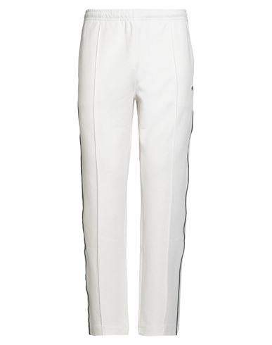 Lacoste Cotton-blend Stripe Sweatpants In White