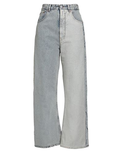 Mm6 Maison Margiela Woman Jeans Blue Size 32 Cotton In Blue