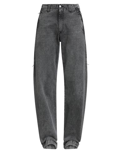 Mm6 Maison Margiela Man Jeans Black Size 36 Cotton In Gray