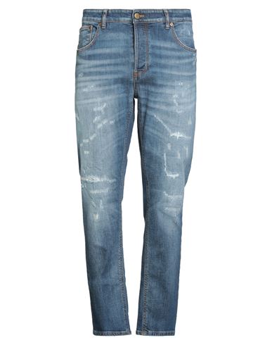 Pt Torino Man Jeans Blue Size 35 Cotton, Elastane In Blue