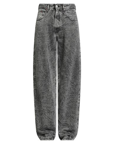 Mm6 Maison Margiela Man Jeans Charcoal Size 32 Cotton In Gray