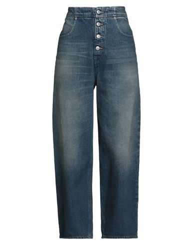 Mm6 Maison Margiela Woman Jeans Blue Size 8 Cotton In Blue