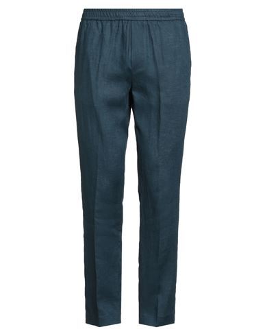 Liu •jo Man Man Pants Navy Size 36 Linen In Blue