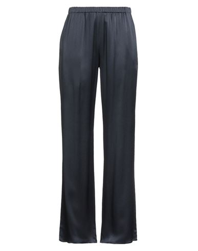 Antonelli Woman Pants Navy Size 10 Acetate, Silk In Blue