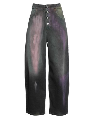 Mm6 Maison Margiela Woman Jeans Grey Size 30 Cotton In Gray
