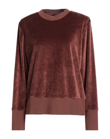 Fisico Cristina Ferrari Fisico Woman Sweatshirt Brown Size M Viscose, Polyester In Brown