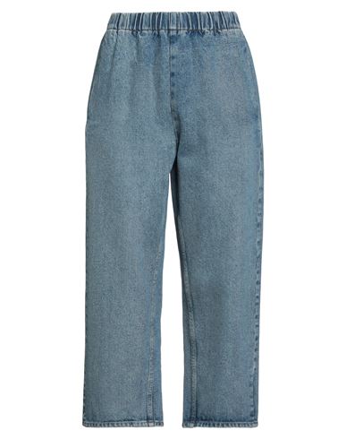 Mm6 Maison Margiela Woman Jeans Blue Size 8 Cotton In Blue