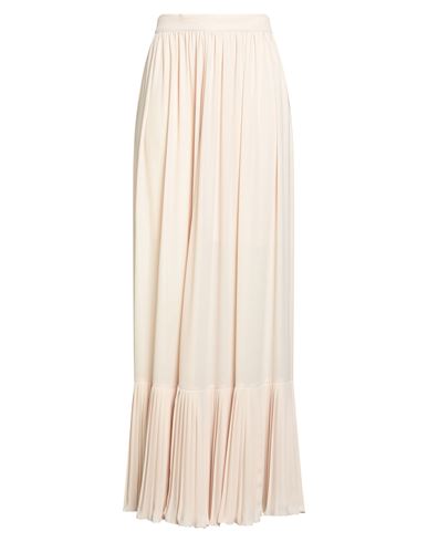 Philosophy Di Lorenzo Serafini Woman Maxi Skirt Beige Size 12 Polyester In Neutral