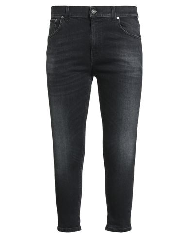 Dondup Man Jeans Black Size 35 Organic Cotton, Modal, Elastomultiester, Elastane In Black