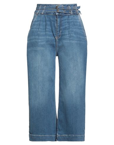Fracomina Jeans Woman Jeans Blue Size 32 Cotton, Elastomultiester, Elastane In Blue