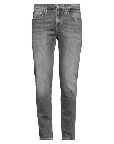 Calvin Klein Jeans Est.1978 Calvin Klein Jeans Man Jeans Grey Size 34w-32l Cotton, Elasterell-p, Elastane In Gray