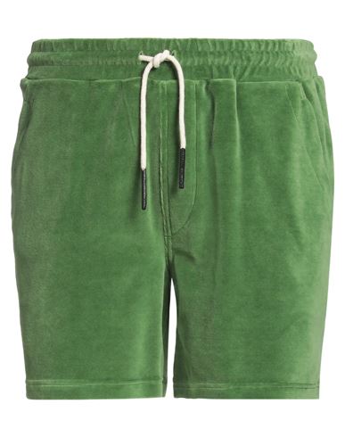 Oas Man Shorts & Bermuda Shorts Green Size L Cotton, Polyester In Green