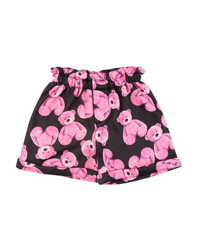 U+é Toddler Girl Shorts & Bermuda Shorts Black Size 6 Polyester, Cotton In Pink