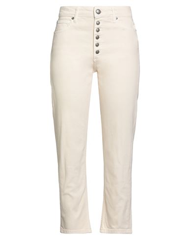 Roy Rogers Roÿ Roger's Woman Pants Beige Size 29 Cotton, Elastane In White