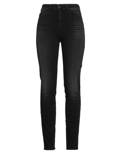 Emporio Armani Woman Jeans Black Size 32 Cotton, Lyocell, Elastomultiester, Elastane In Black