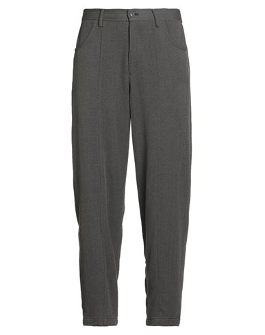 Emporio Armani Man Pants Khaki Size 36 Wool, Polyester, Elastane In Gray