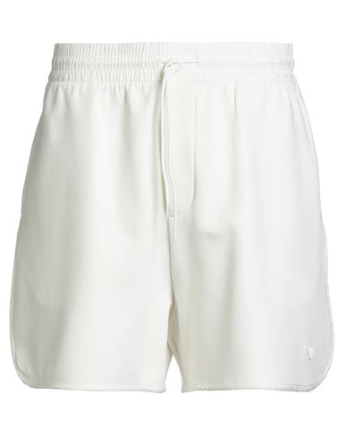 Emporio Armani Man Shorts & Bermuda Shorts Off White Size L Cotton, Polyester, Elastane In White