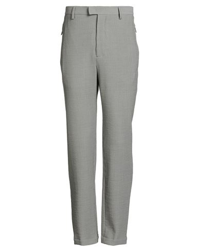 Emporio Armani Man Pants Grey Size 40 Virgin Wool, Polyamide, Elastane In Gray